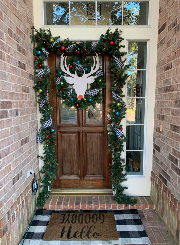 Christmas home porch